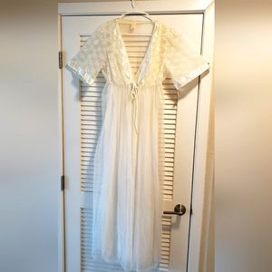 Vintage Nightgown Robe Sears 1960s 1970s Large